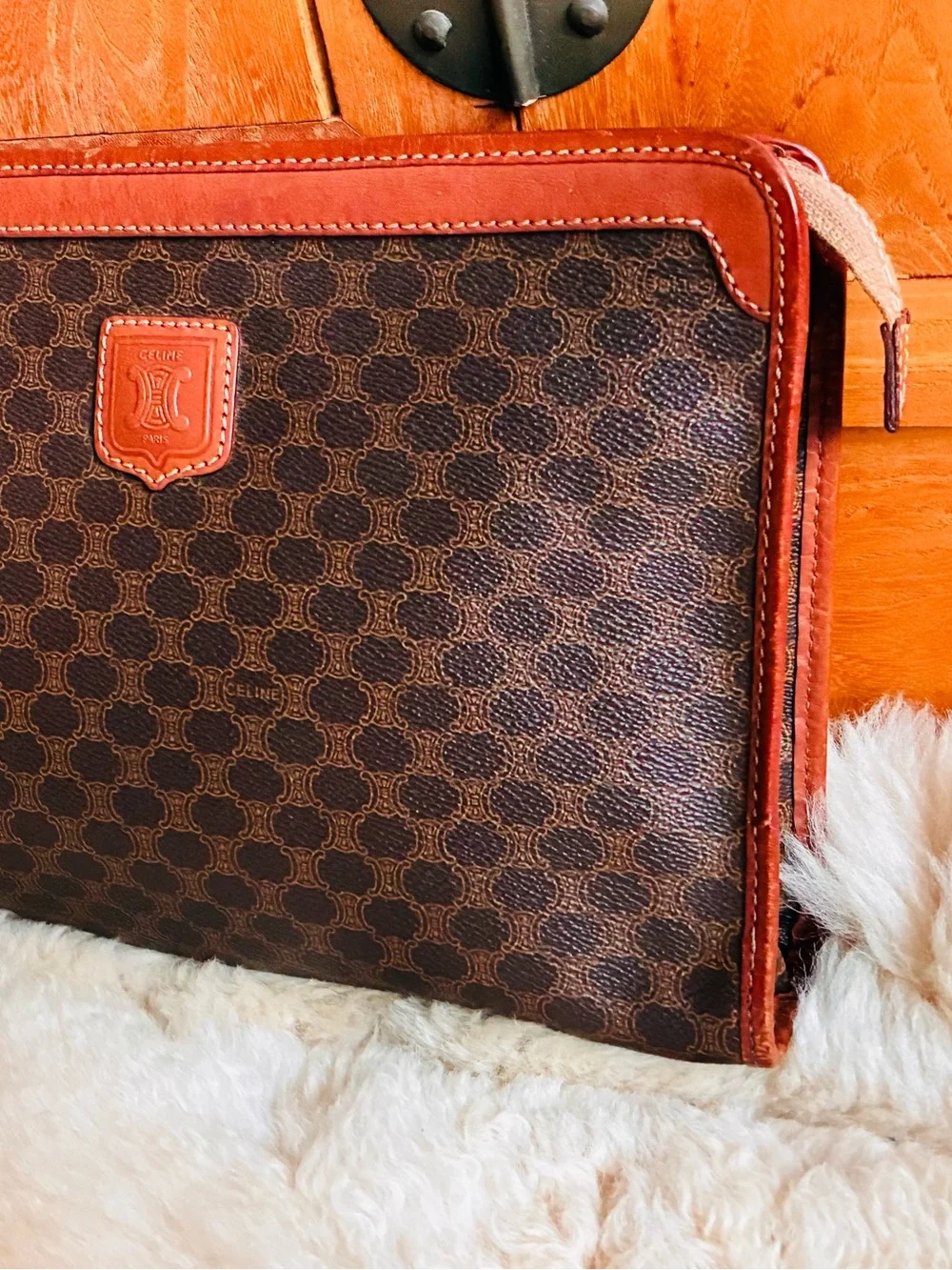 👨🏻‍💼Celine Macadam Celine Envelope Zippered Pouch Macadam vintage unisex